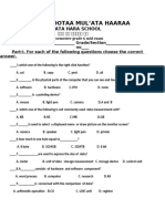 Grade 6 Mid Exam