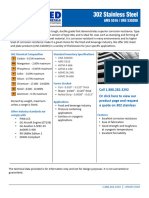 302 Chemical Composition Standard Inventory Specifications