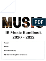 IB Music Handbook