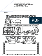 Examen Diagnóstico Primer Grado