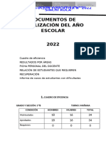 Estadistica de La Situacion Final de Año Escolar 3 B 2022