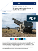 EE. UU. Adelantaría La Entrega Del Segundo Lote de Sistemas HIMARS A Taiwán para 2026