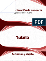 Tutela, Presunción de Muerte y Declaración de Ausencia