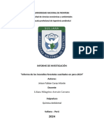 Informe de Los Incendios Sucitados en Peru - 2024, Jeison Curay