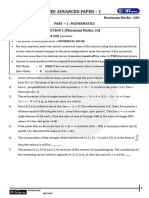 JEE Advanced Paper - 1 (20-10)