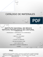 Catálogo de Materiales