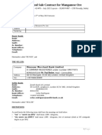 Manganese Contract 30000MT CFR Paradip Port