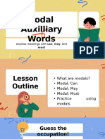 Modal Auxiliary Words Presentation