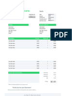 نسخة من Quote template in Excel 2 - Quote