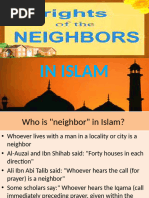 Rights of Neighbors in Islam