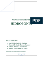 PROYECTO DE CIENCIA Hidrponía