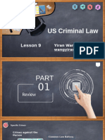 US-UK Criminal Law - Lesson 9