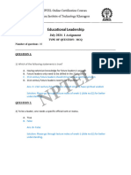 NPTEL - Merged PDF (Educational Leadership)