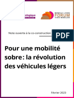 Note Pour Une Mobilite Sobre Les Vehicules Legers