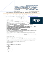 Practice Worksheet - Organic Chemistry