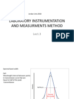 LABORATORY INSTRUMENTATION AND MEASURMENTS METHOD Lect3