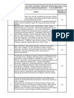 19 - Pump Operator Cum Mechanic Syllabus