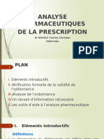 Analyse Des Prescriptions