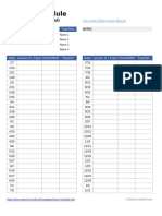 Lesson Schedule