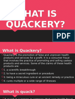 What Is Quackery