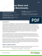 Dairy Balance Sheet and Profitability