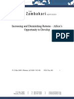 Increasing and Diminishing Returns - Africa's - Reinert 2018