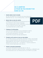 10 Habitudes À Arrêter Aujourd'Hui Pour Ne Pas Regretter Plus Tard Dans Sa Vie