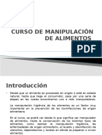 Curso de Manipulación de Alimentos