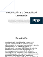 Introducción A La Contabilidad Descripción