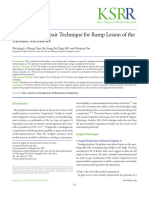 The FasT-Fix Repair Technique For Ramp Lesion of The Medial Meniscus