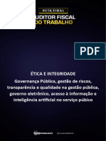 ÉTICA E INTEGRIDADE - Governança Pública, Gestão de Riscos, Transparência e Qualidade Na Gestão Púbilca, Governo