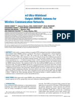 A Compact CPW-Fed Ultra-Wideband Multi-Input-Multi-Output MIMO Antenna For Wireless Communication Networks