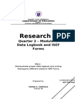 Research 1 Q2 Module 4 Data Logbook and ISEF Forms