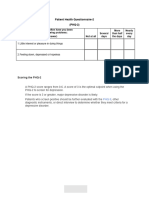 PHQ 2 Scoring