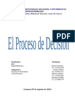 Trabajo Unidad 4. El Proceso de Decisiones