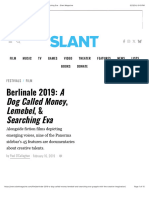 Berlinale 2019: A Dog Called Money, Lemebel, & Searching Eva - Slant Magazine