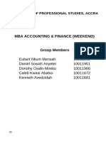 Business Valuation & Investment Appraisal Project