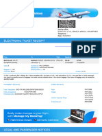 Electronic Ticket Receipt 31JUL For EVELYN VERGARA