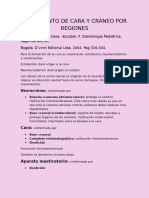 Crecimiento de Cara y Cráneo Por Regiones