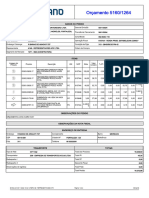 Orçamento 5160/1264: Dados Do Pedido