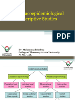 Lecture - 4 - Pharmacoepidemiological Studeis - Descriptive