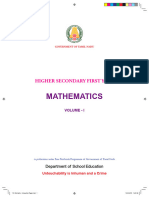 11th Maths Vol-1 English Medium Text