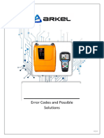 ARCODE Error Codes and Possible Solutions - V2.0 - en