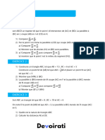 Theoreme de Thales