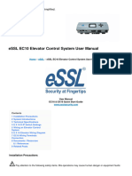 Ec10 Elevator Control System Manual