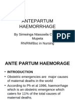 Ante Partum Haemorage