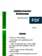 Building Customer Relationships