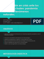 Intervención en Crisis Ante Los Eventos Actuales