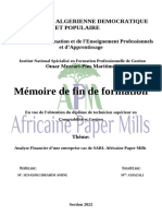 Analyse Financier D'une Entreprise Cas de SARL Africaine Paper Mills