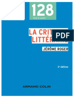 La Critique Littéraire 2016